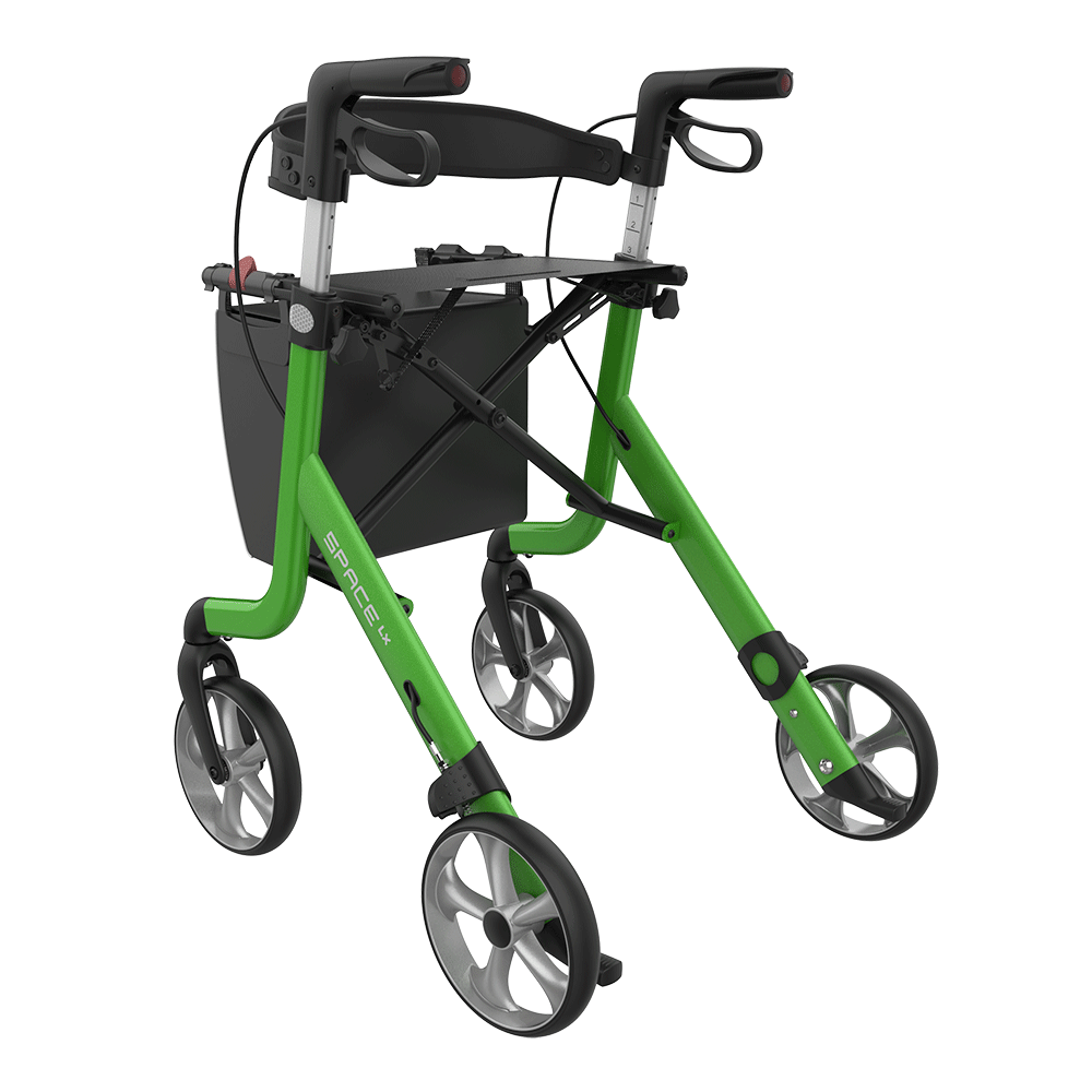 Rehasense Space LX Rollator GREEN Lightweight Folding Walker BRAND NEW