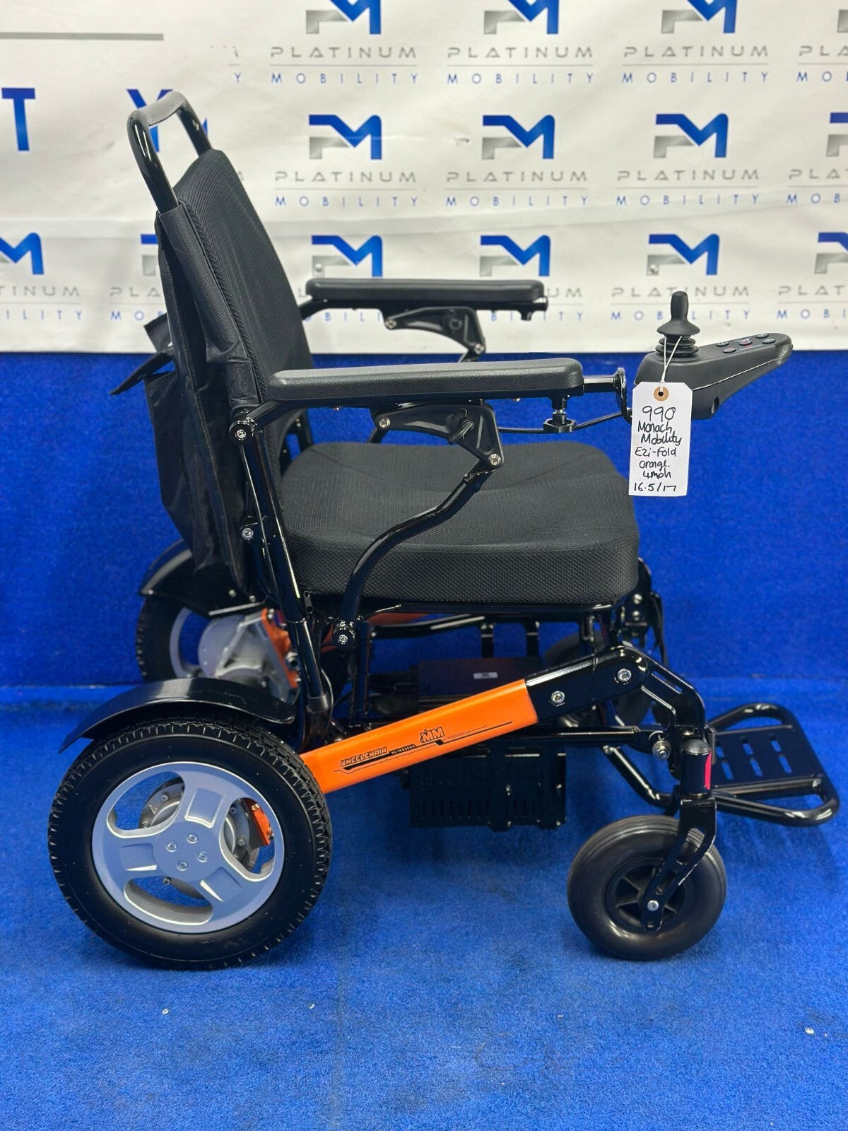 2024 Monarch MM Ezi-Fold 4MPH Folding Lightweight Lithium Portable Powerchair