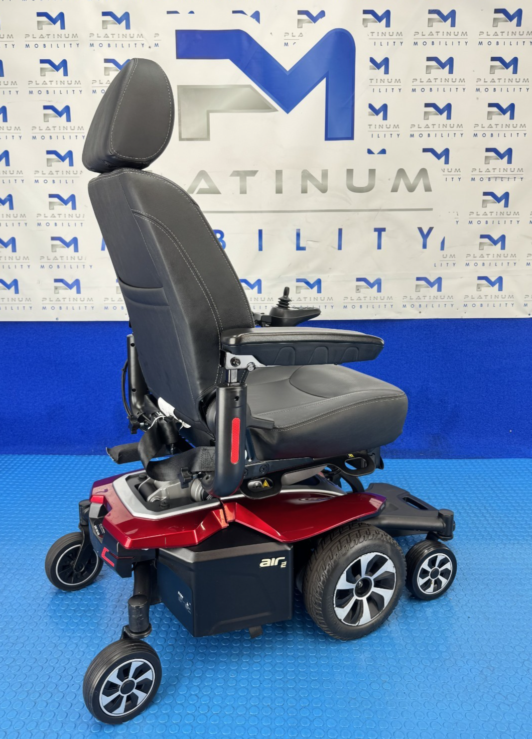 Pride Jazzy Air 2.0 Power Chair Electric Wheelchair with Electric Seat Lift 2227