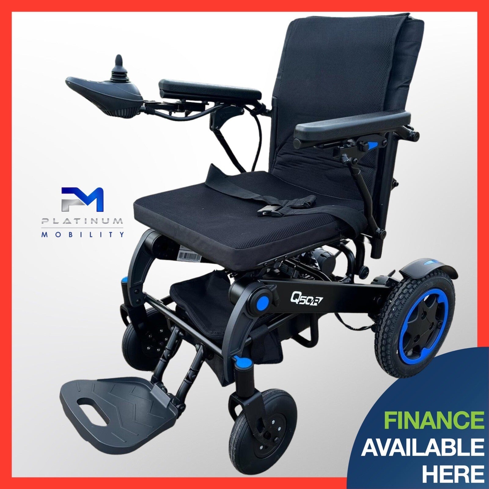 QUICKIE Q50R FOLDING 4MPH FOLDING TRANSPORTABLE ELECTRIC POWERCHAIR SCOOTER W...