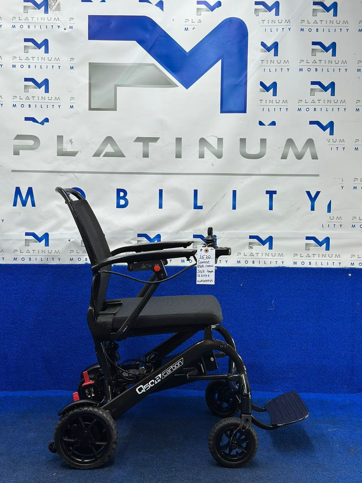 QUICKIE Q50R LIGHTWEIGHT CARBON FIBRE ELECTRIC POWERCHAIR FOLDING 4MPH 1620