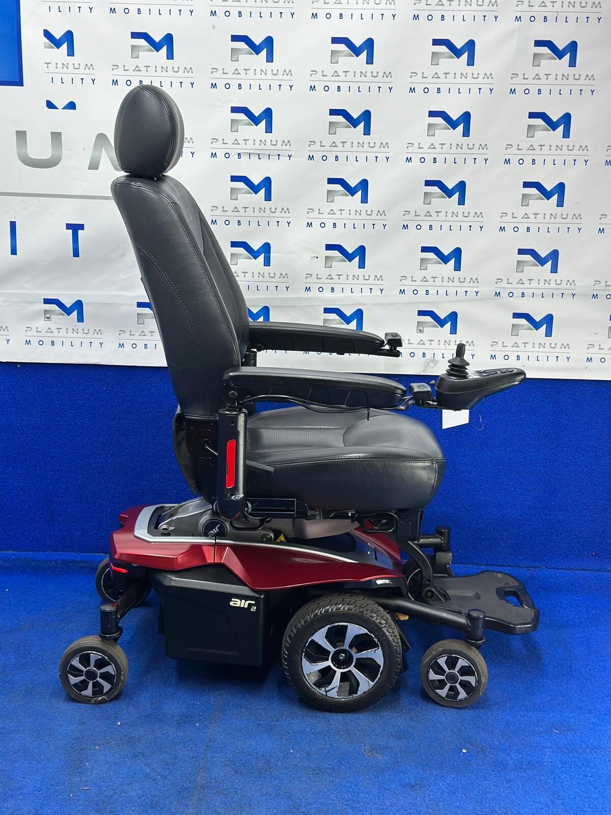 Pride Jazzy Air 2.0 Power Chair Electric Wheelchair with Electric Seat Lift 1011