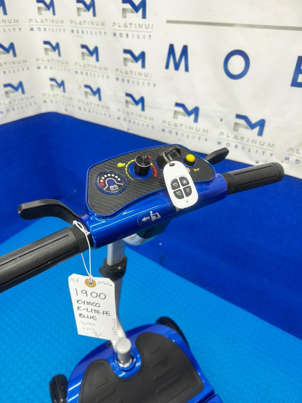 Kymco K-Lite FE Remote Mobility Scooter Auto Folding Lightweight 4 MPH 1900