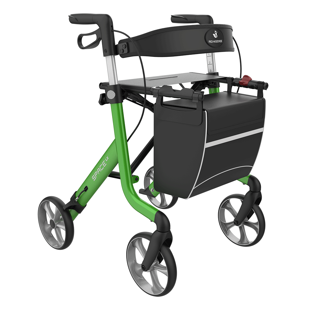 Rehasense Space LX Rollator GREEN Lightweight Folding Walker BRAND NEW