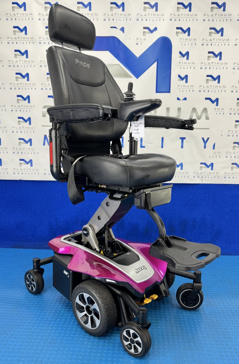 Pride Jazzy Air 2.0 Power Chair Electric Wheelchair with Electric Seat Lift 2863