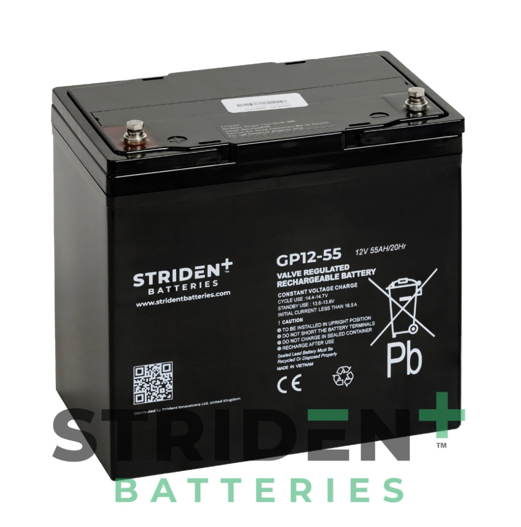 Strident™ AGM GP12-55 (2 Batteries)