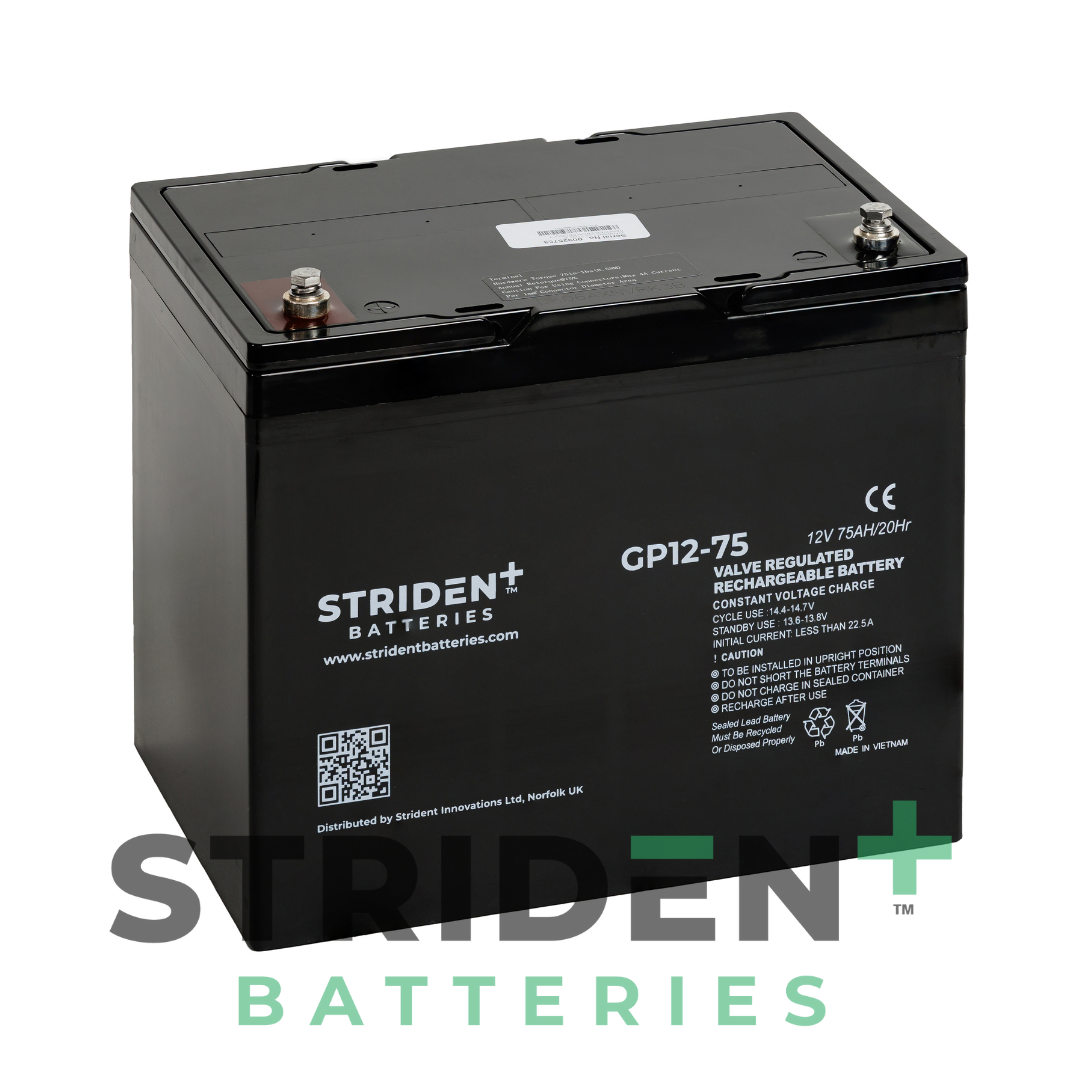 Strident™ AGM GP12-75 (2 Batteries)