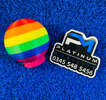 3D Joystick Attachment - Rainbow Round