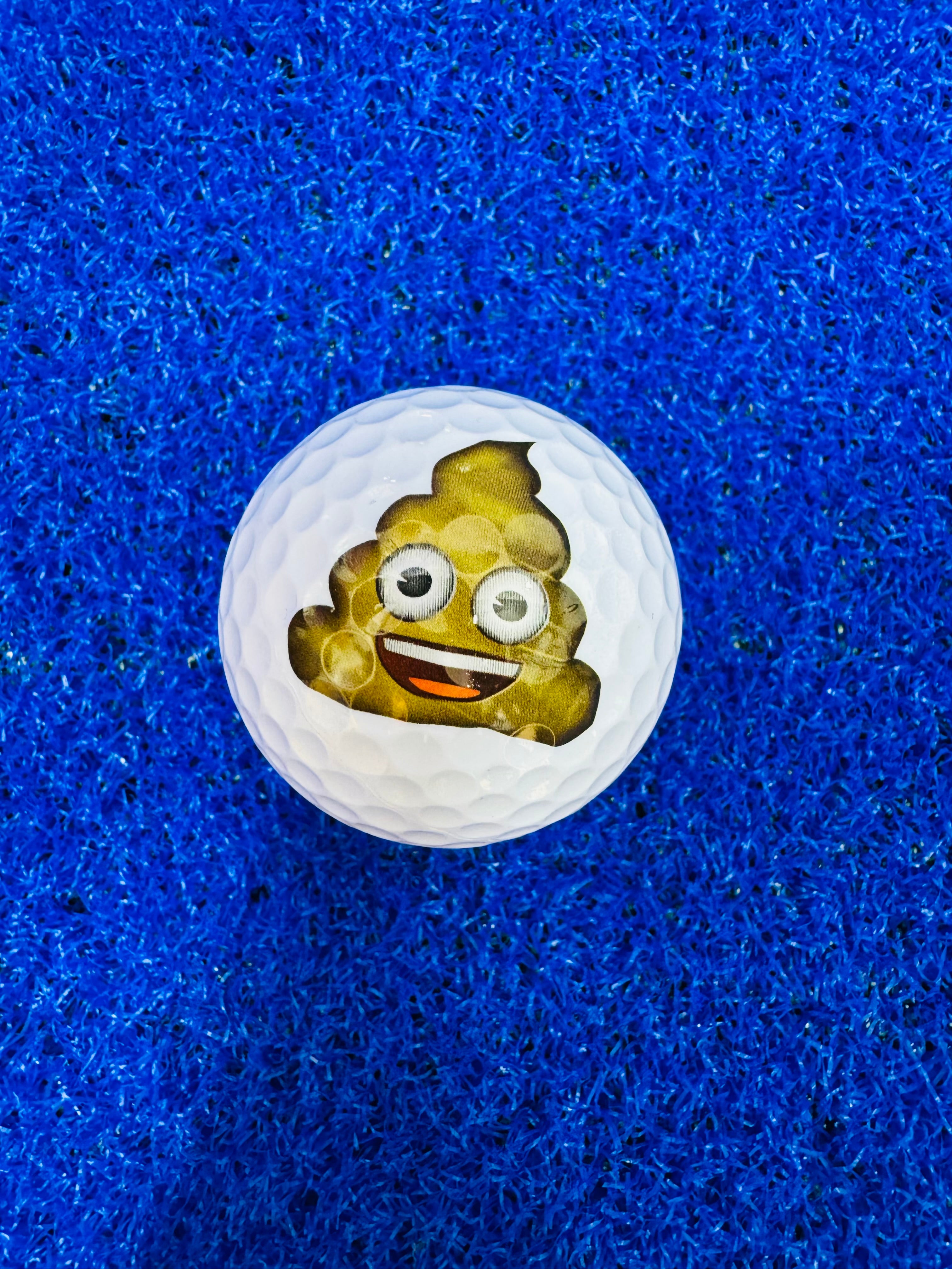 Golf Ball - Joystick Attachment - Smiling Pile 💩