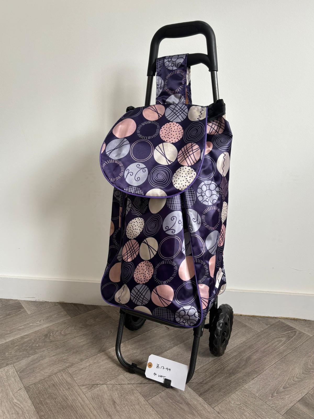 Lightweight Shopping Trolley - Purple Baubles