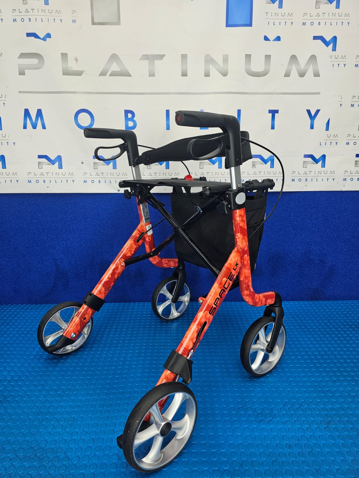 Rehasense Space LX Rollator - Red Peony