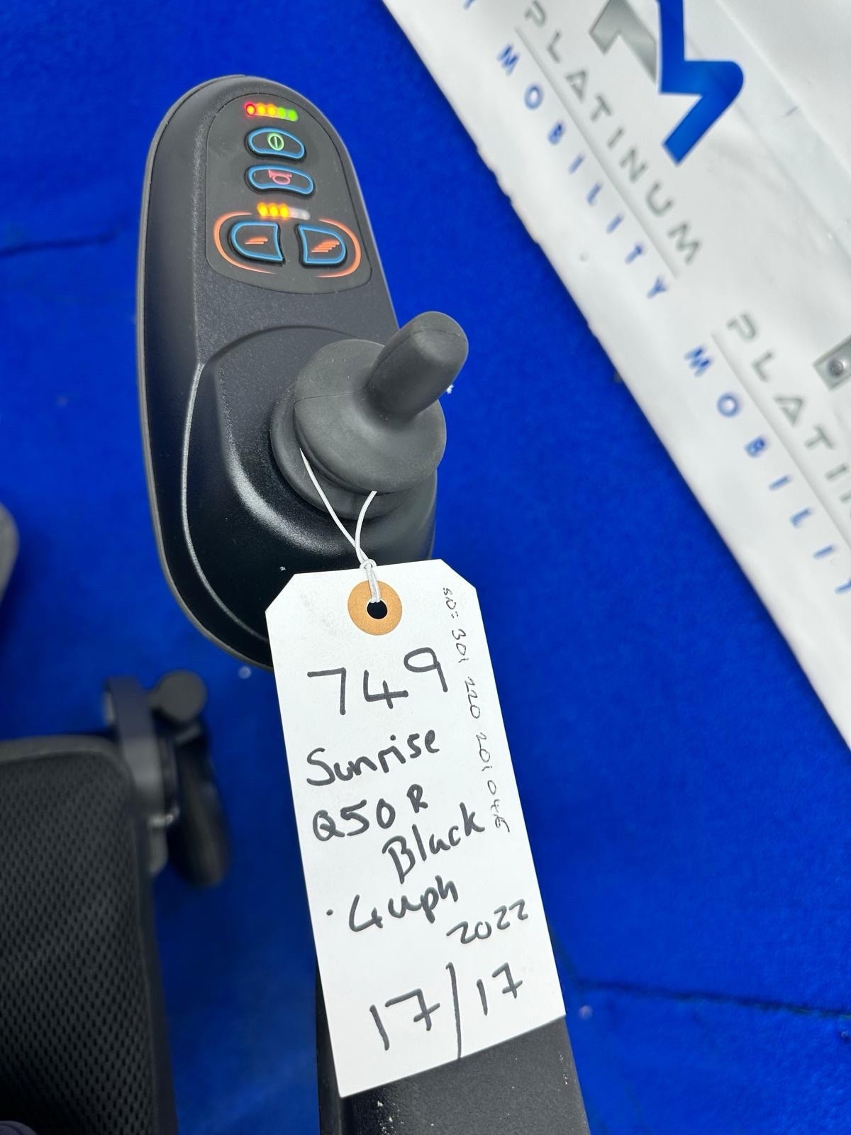 2022 QUICKIE SUNRISE Q50R FOLDING 4 MPH FOLDING ELECTRIC WHEELCHAIR POWERCHAIR