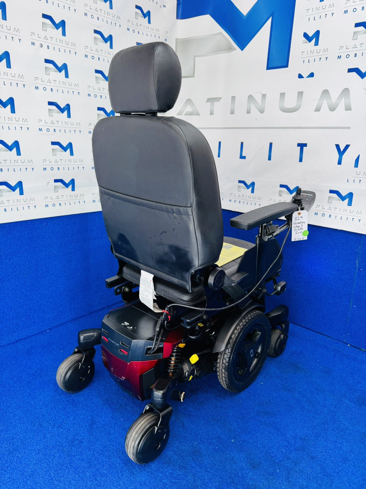 Pride Quantum Edge 3 Stretto 5mph Narrow Base Electric Wheelchair Powerchair 829