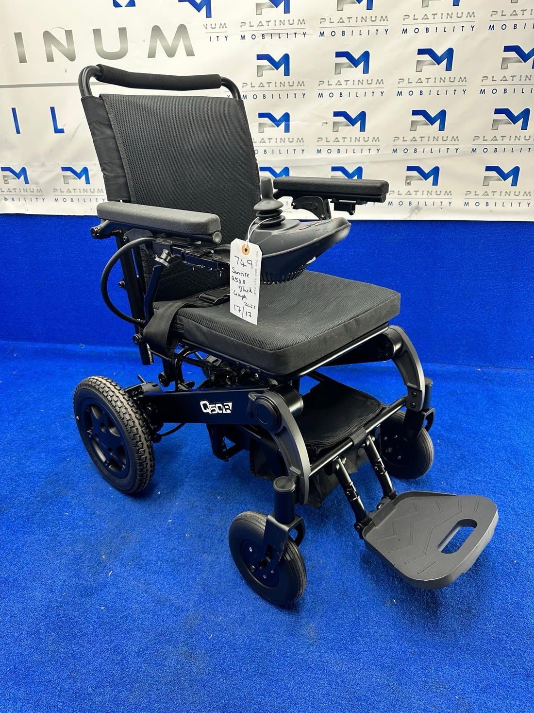 2022 QUICKIE SUNRISE Q50R FOLDING 4 MPH FOLDING ELECTRIC WHEELCHAIR POWERCHAIR
