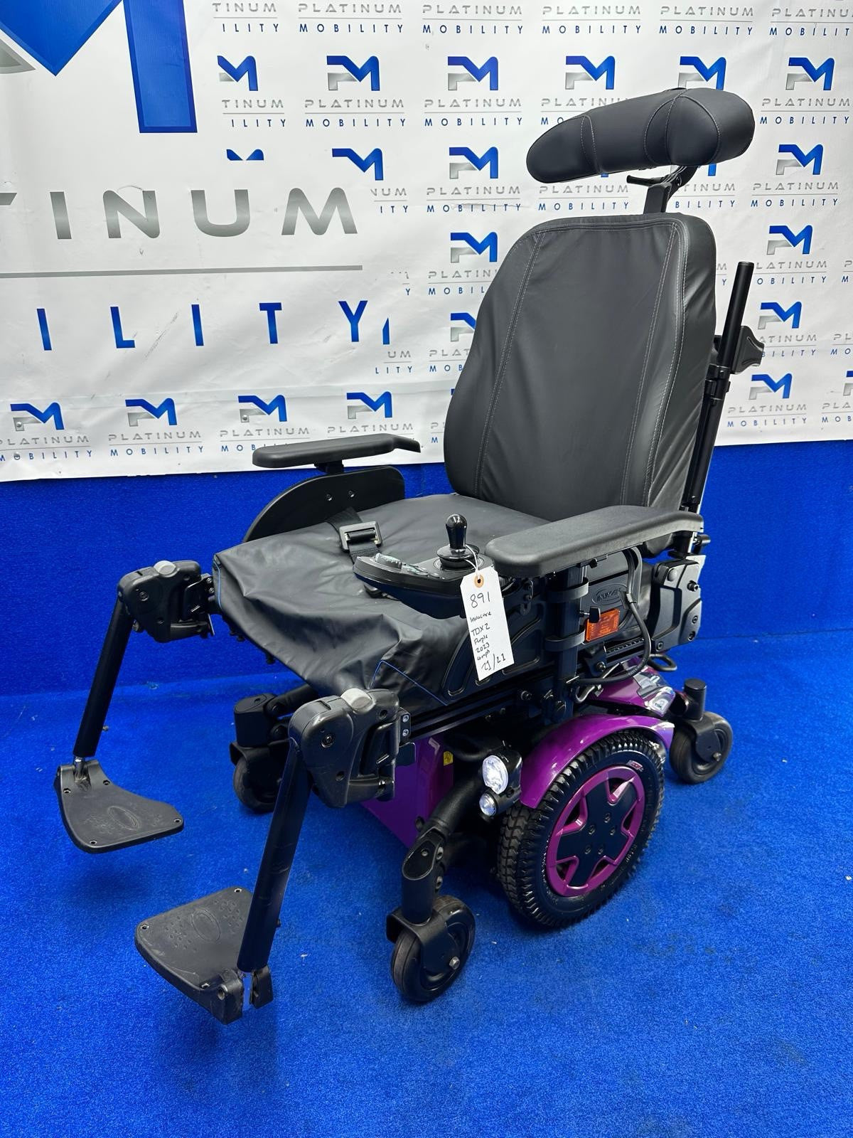 2023 INVACARE TDX SP2 4 MPH TILT ELECTRIC WHEELCHAIR POWERCHAIR MOBILITY 891