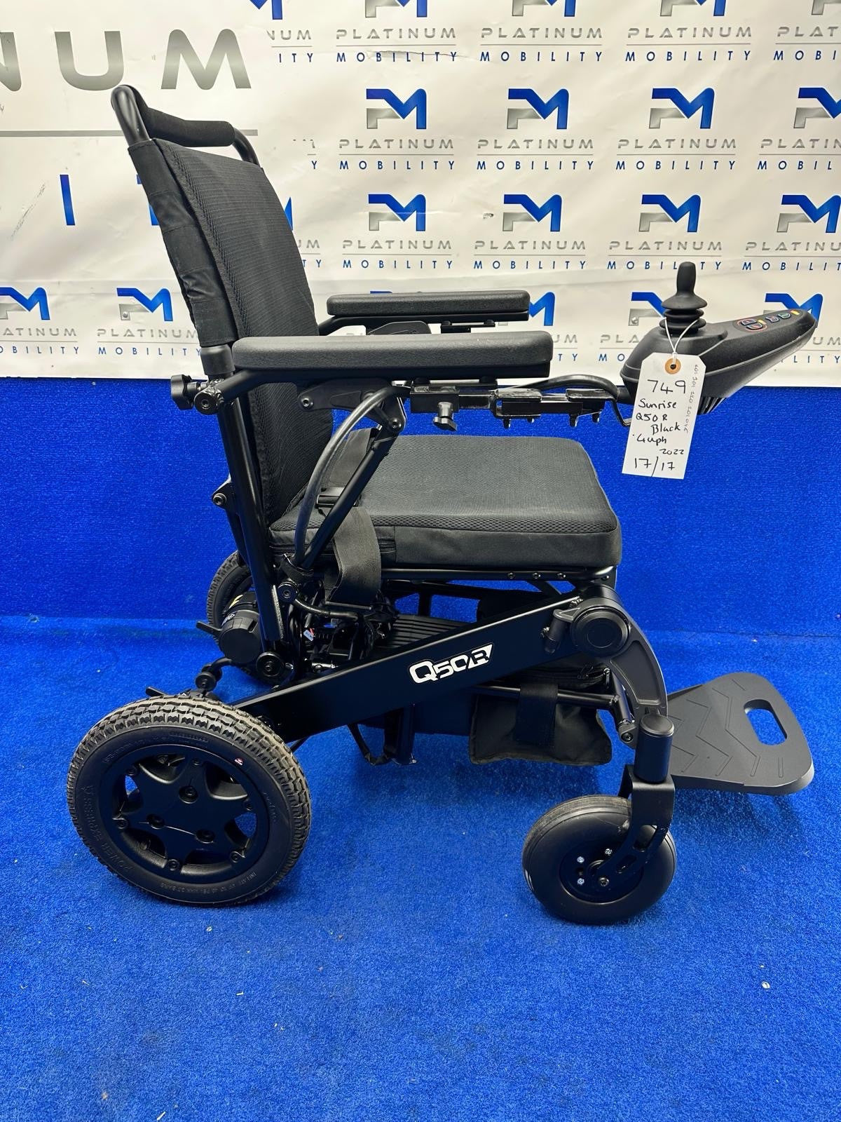 2022 QUICKIE SUNRISE Q50R FOLDING 4 MPH FOLDING ELECTRIC WHEELCHAIR POWERCHAIR