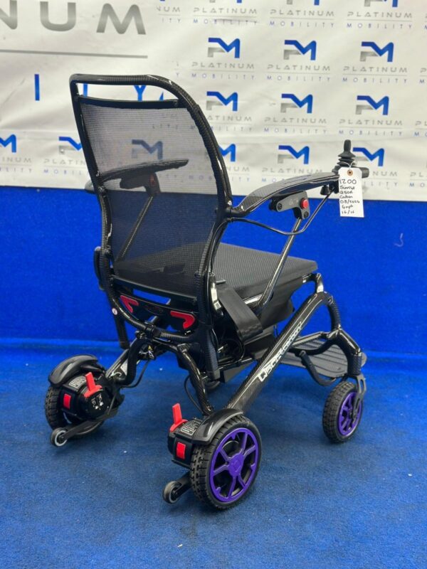 Quickie Q50 R Folding Powerchair – Lightweight Carbon Fibre 4mph (1200) - Image 2