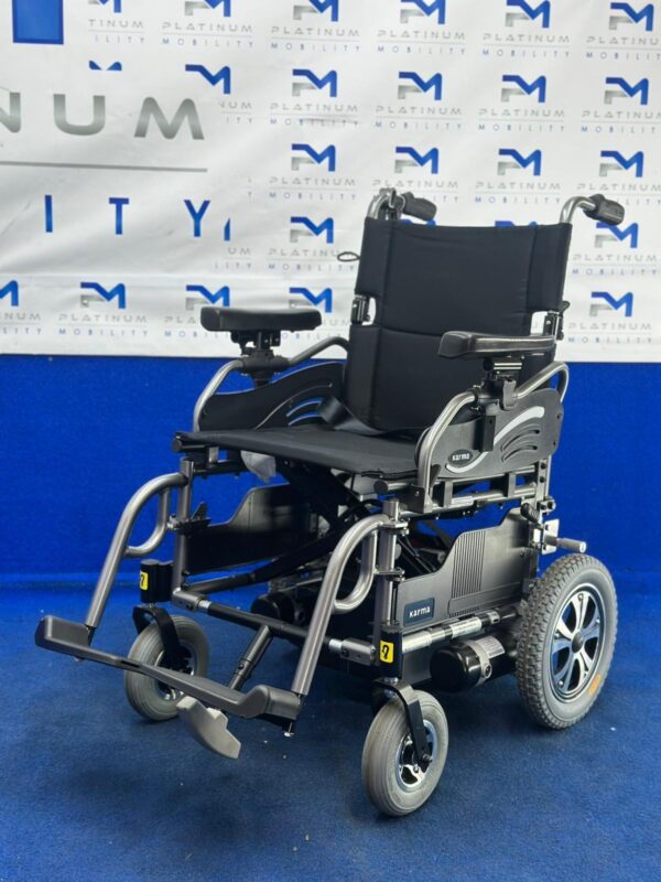 Karma Falcon KP-25 Powerchair – Attendant 4mph Lightweight Wheelchair (1226) - Image 2