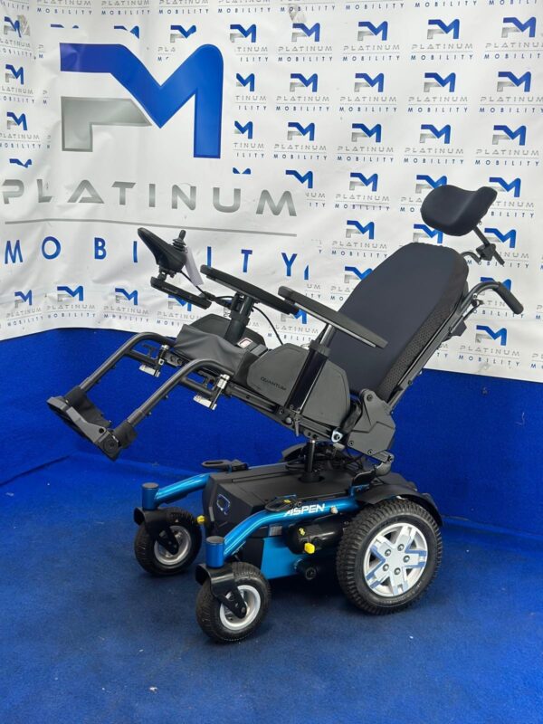 Pride Quantum Aspen Powerchair – 4mph Electric Wheelchair Tilt Mobility (1212)