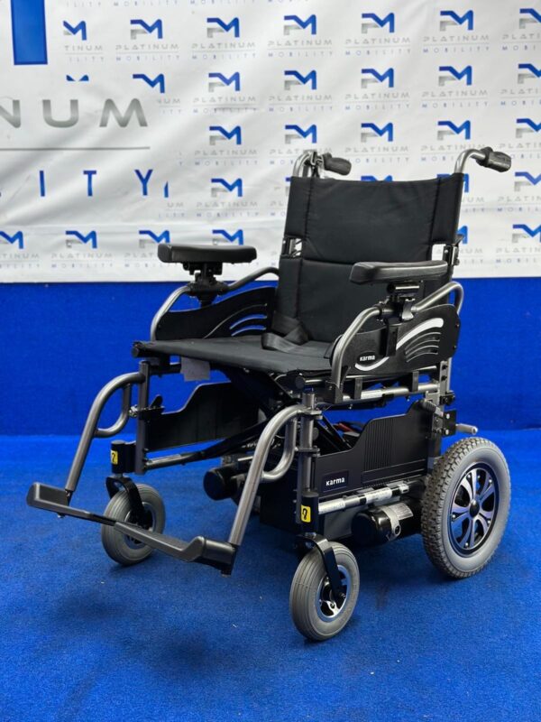 Karma Falcon KP-25 Powerchair – Attendant 4mph Lightweight Wheelchair (1286) - Image 2
