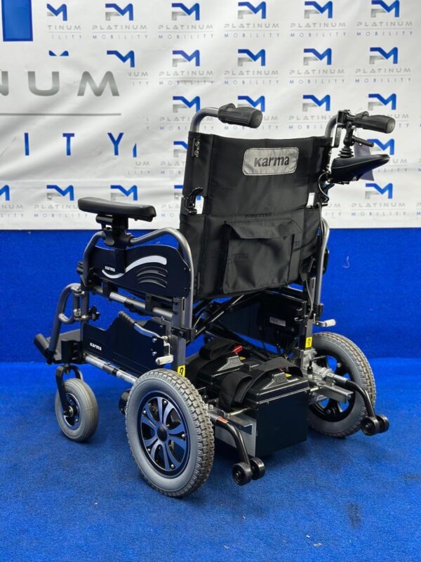 Karma Falcon KP-25 Powerchair – Attendant 4mph Lightweight Wheelchair (1286) - Image 4